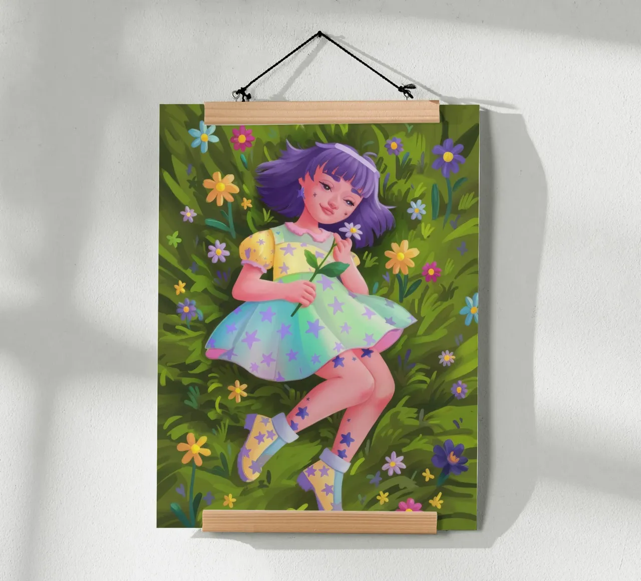 Whimsical Wiese Rest Poster von Petal Canvas