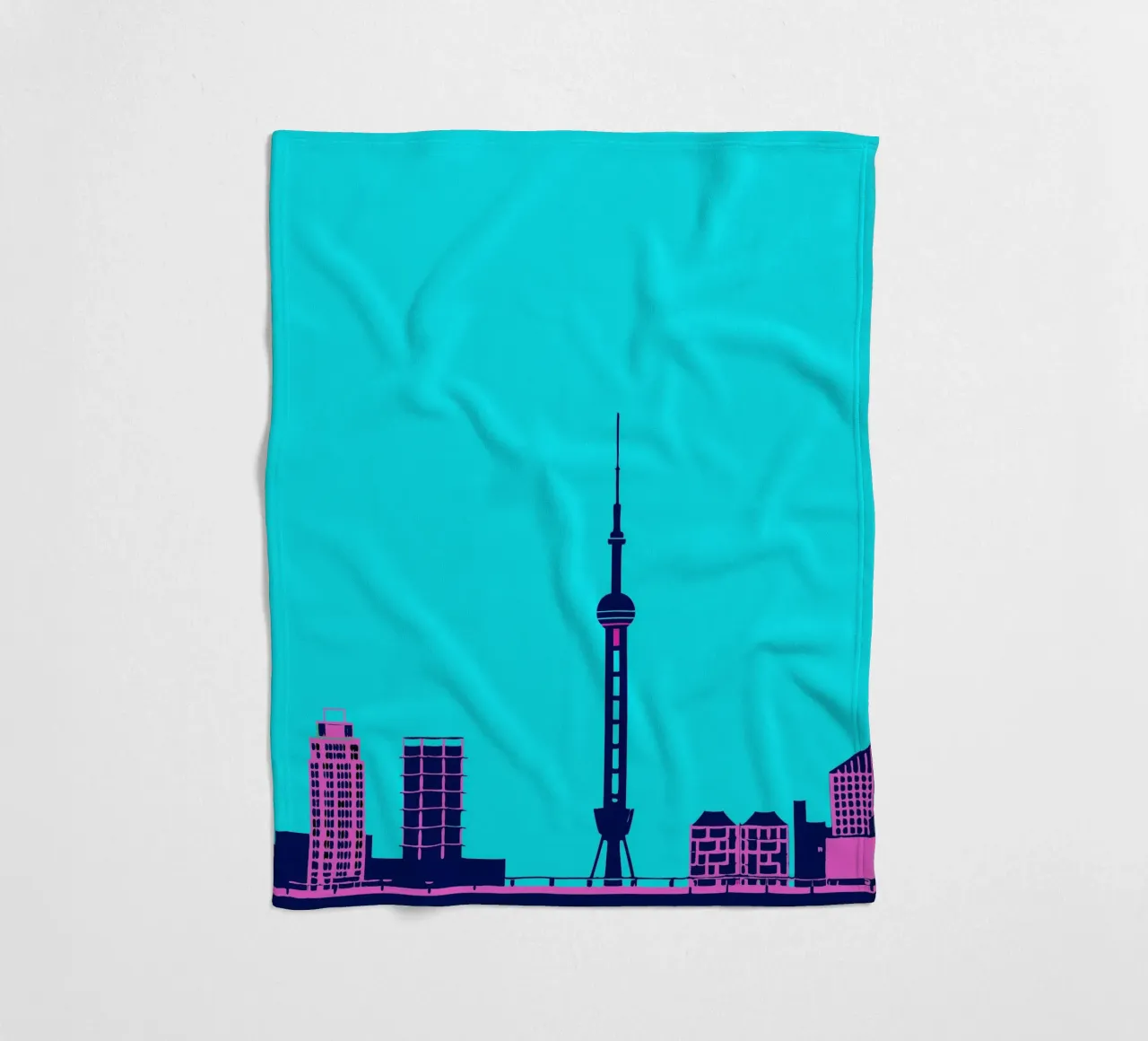 Città di Shanghai coperta in pile da TODAY'S SHOP