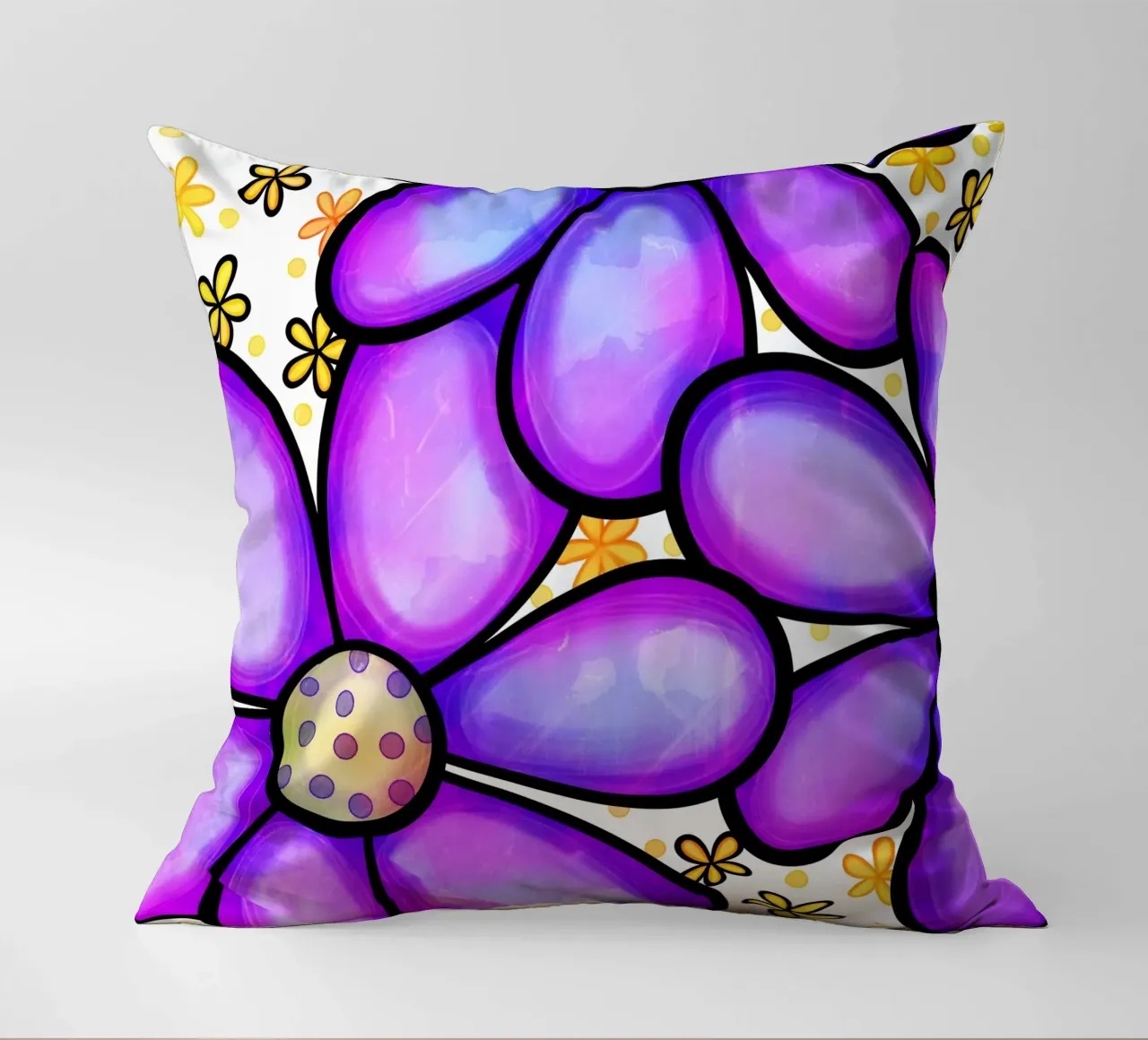 Margherite Inky Pop cuscino da Botanical Pattern House