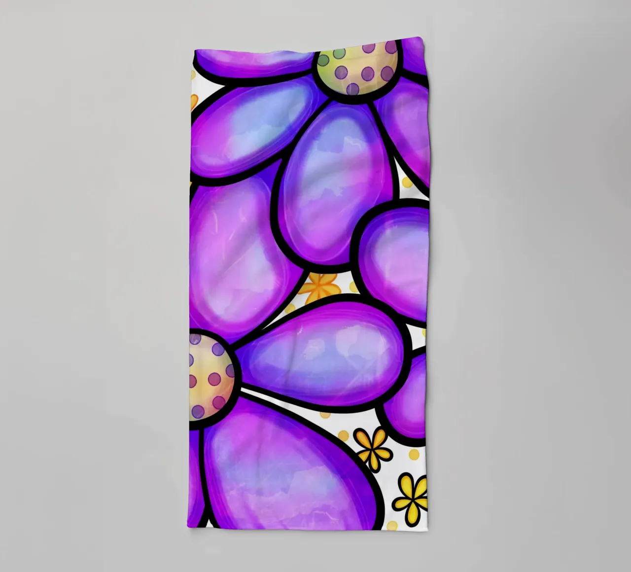 Inky Pop Daisies towel by Botanical Pattern House