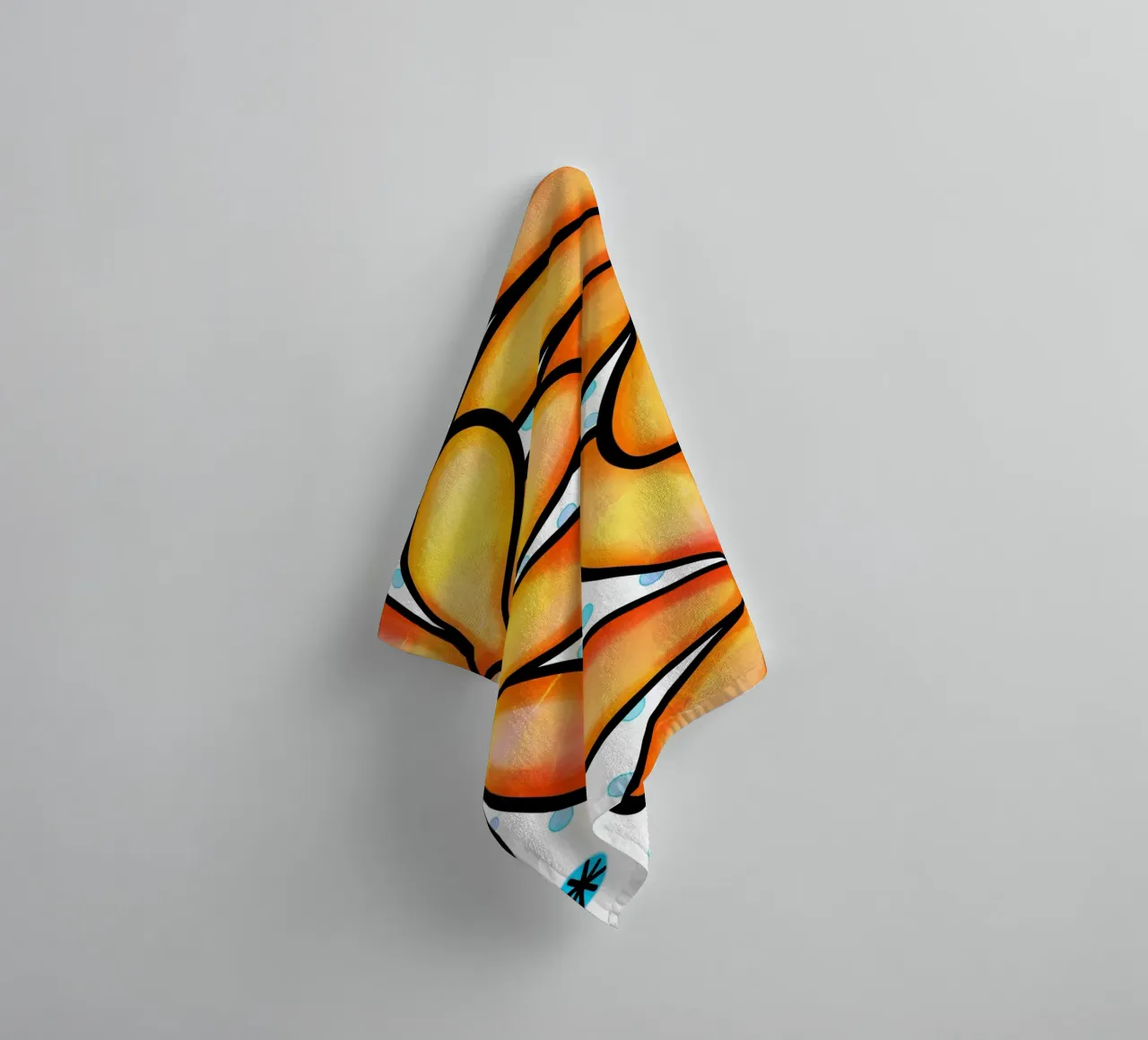 Margherite Inky Pop asciugamano da bagno da Botanical Pattern House