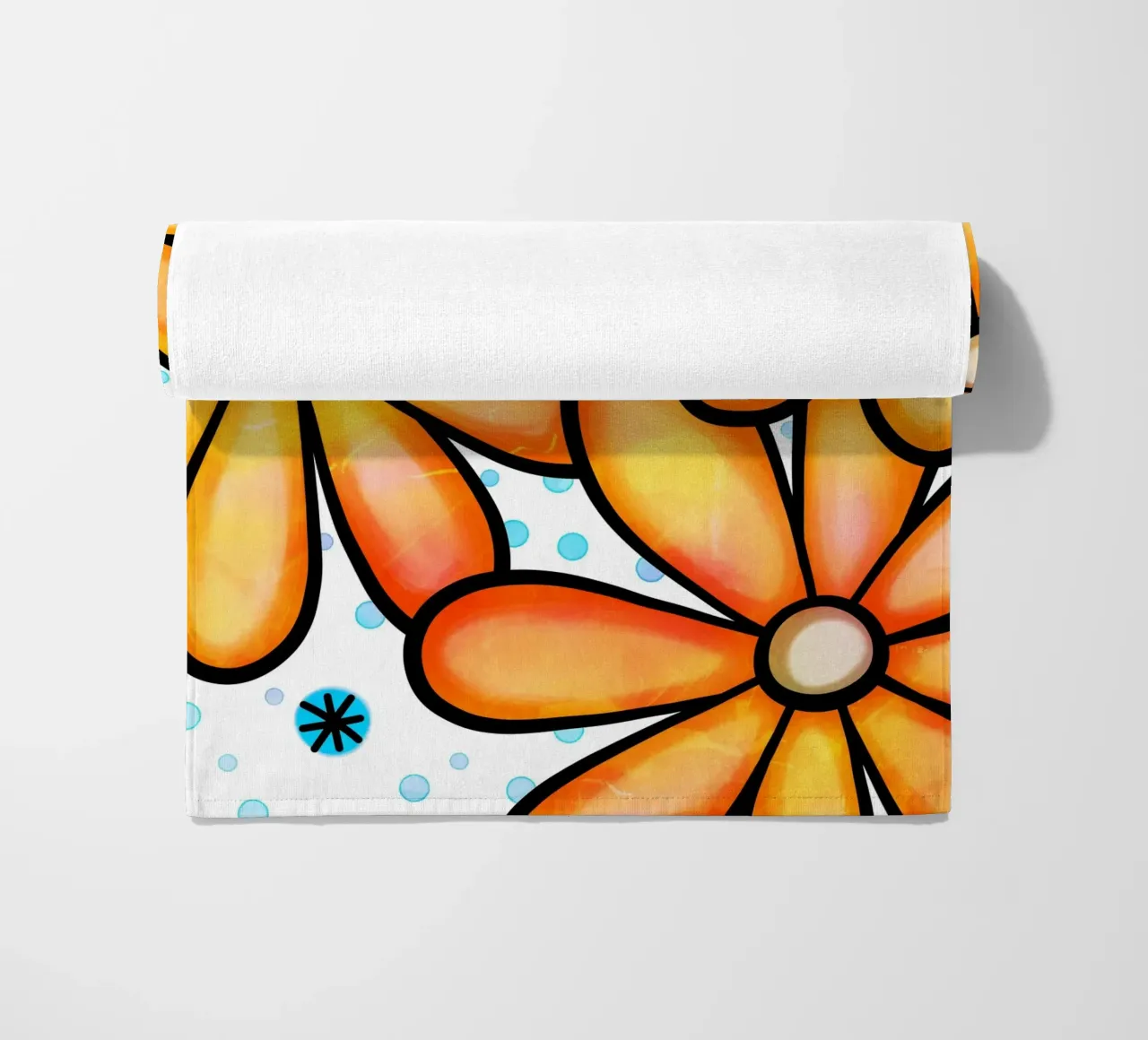 Margherite Inky Pop telo mare da Botanical Pattern House