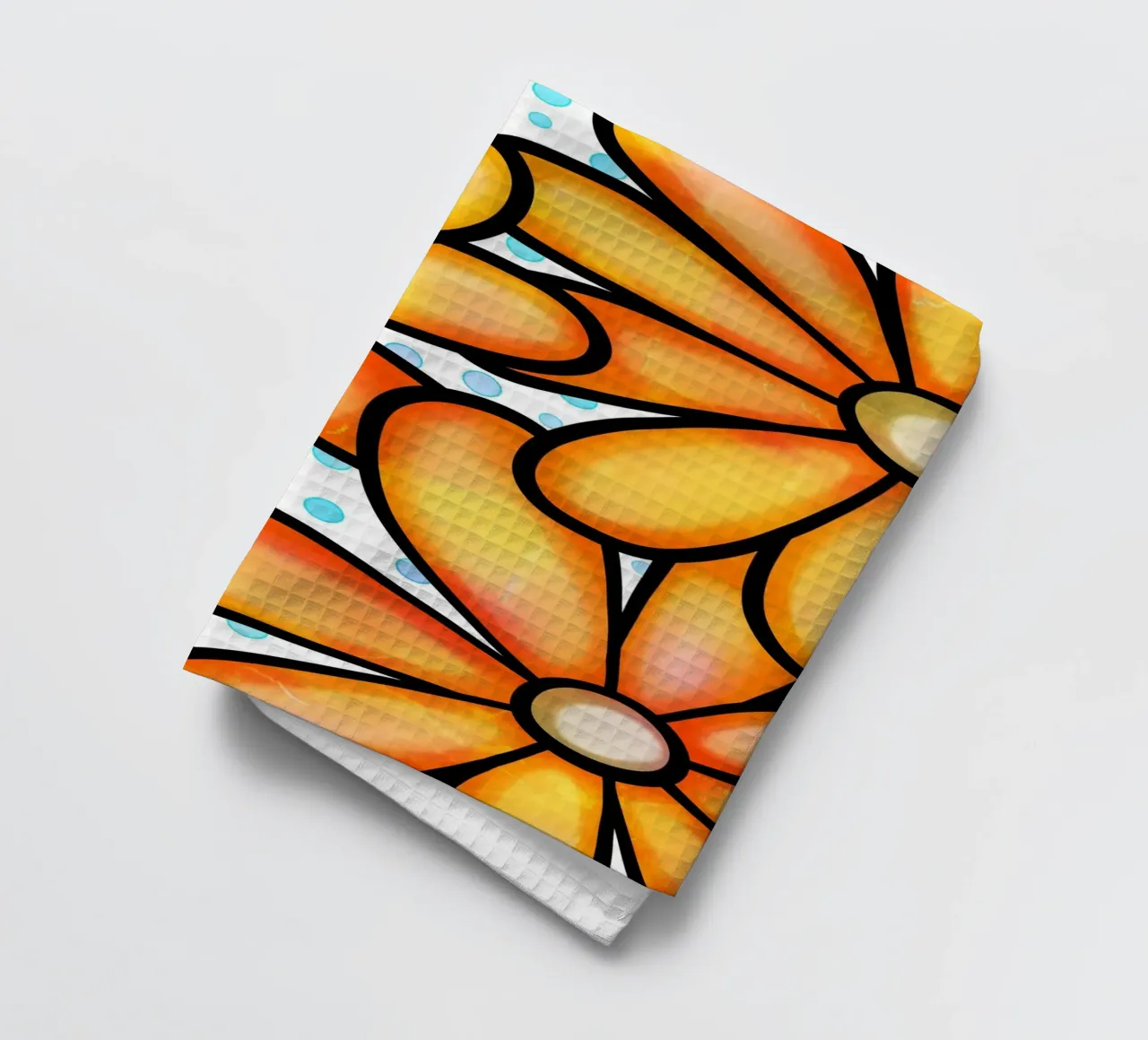 Margherite Inky Pop canovaccio da cucina da Botanical Pattern House