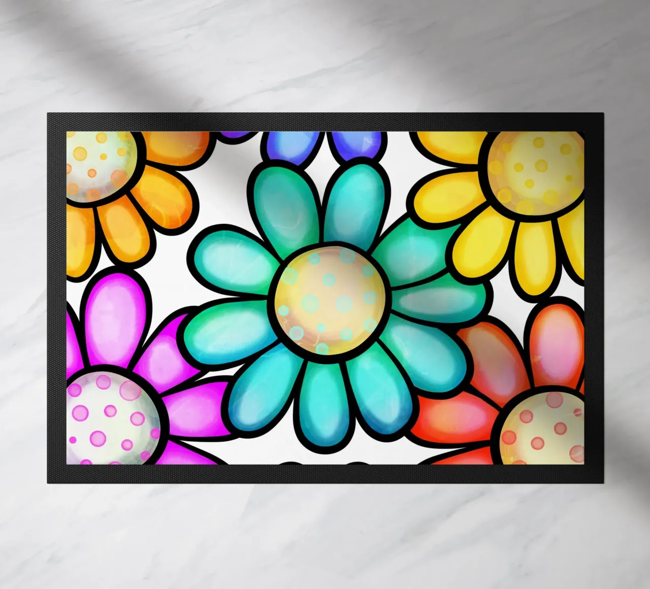 Margherite Inky Pop zerbino da Botanical Pattern House