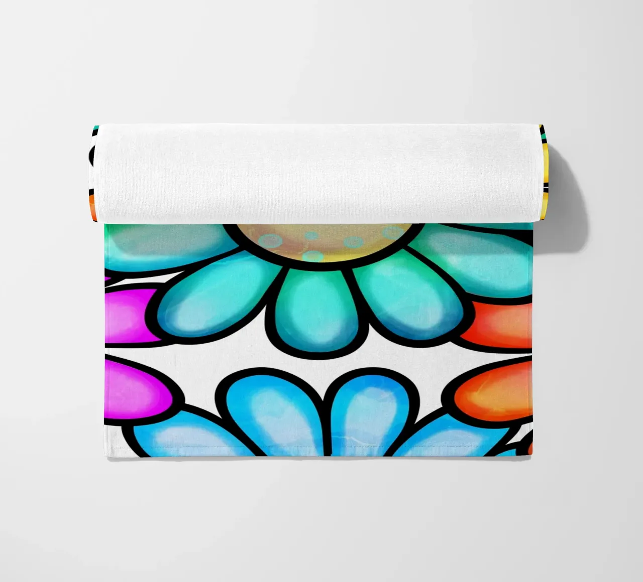 Margherite Inky Pop telo mare da Botanical Pattern House