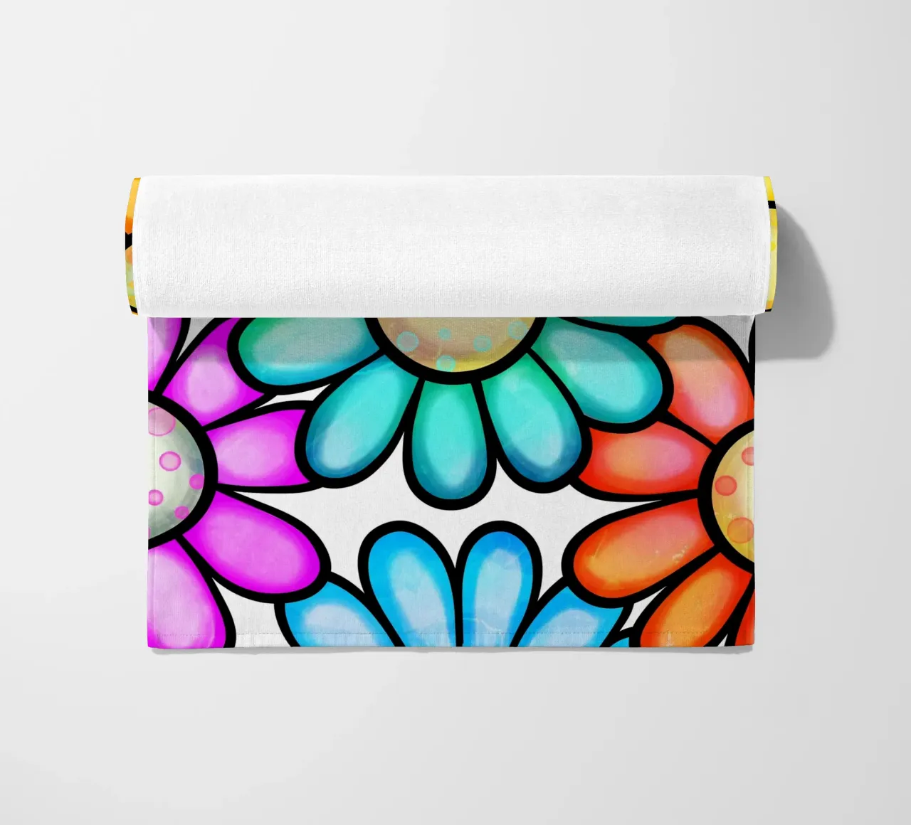 Margherite Inky Pop telo mare da Botanical Pattern House