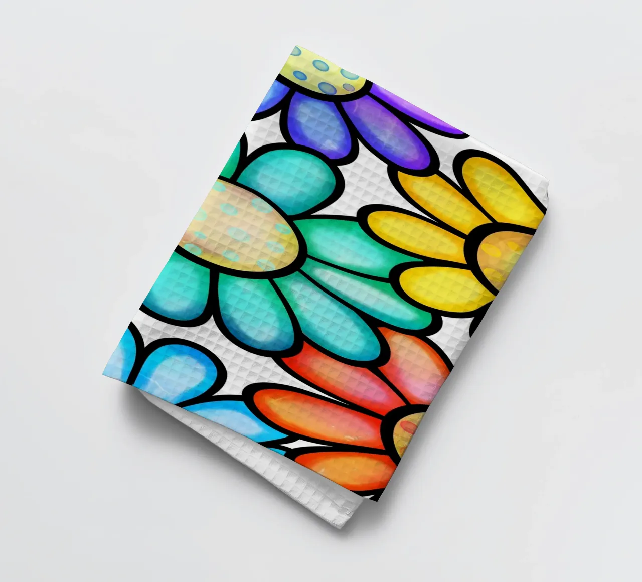 Margherite Inky Pop canovaccio da cucina da Botanical Pattern House