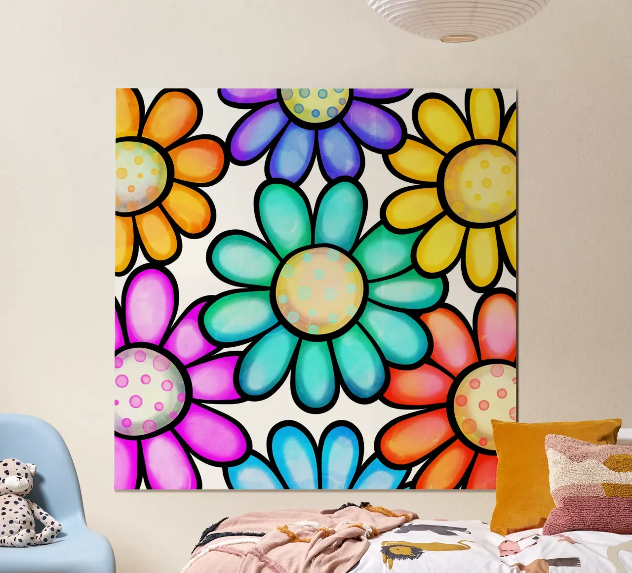 Inky Pop Daisies hahnemühle by Botanical Pattern House