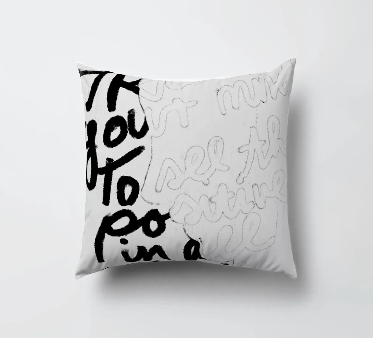 Train Your Mind cuscino da treechild