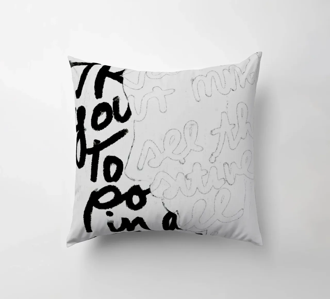 Train Your Mind cuscino da treechild