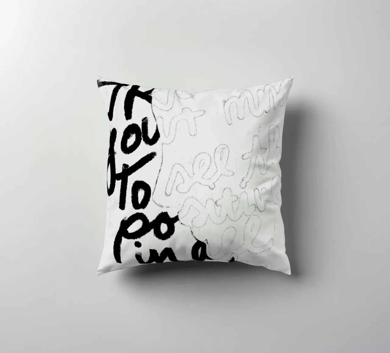 Train Your Mind cuscino da treechild