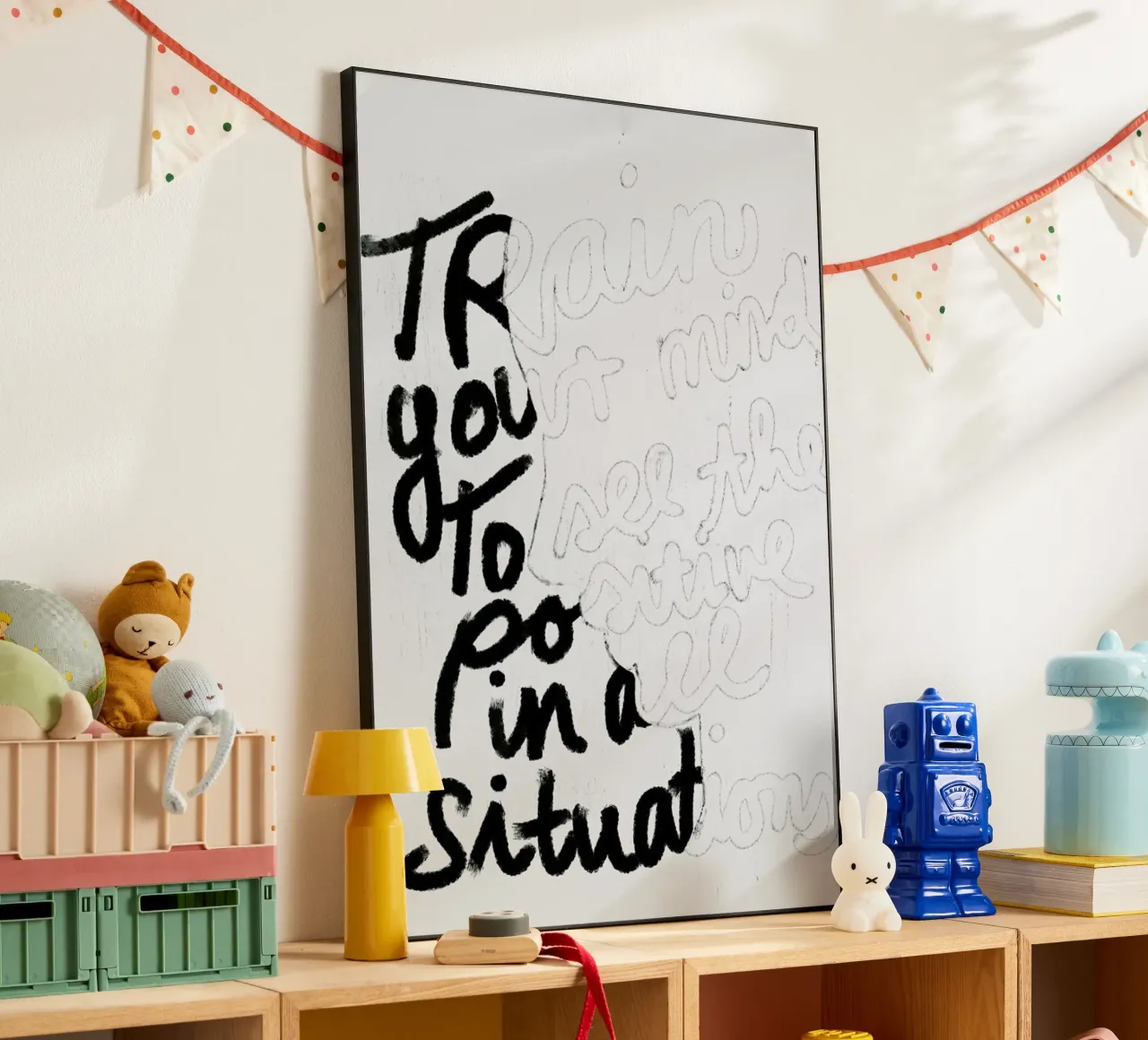 Train Your Mind alluminio dibond da treechild