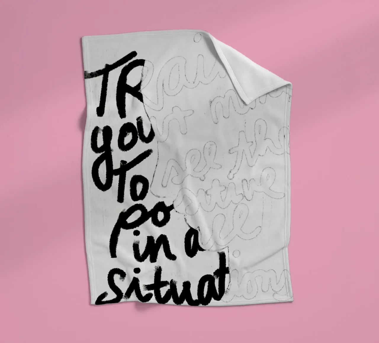 Train Your Mind coperta in pile da treechild