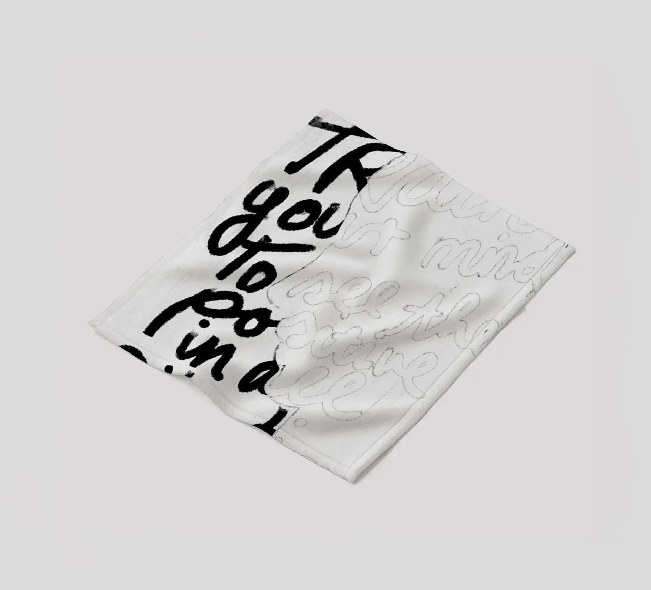 Train Your Mind coperta in pile da treechild