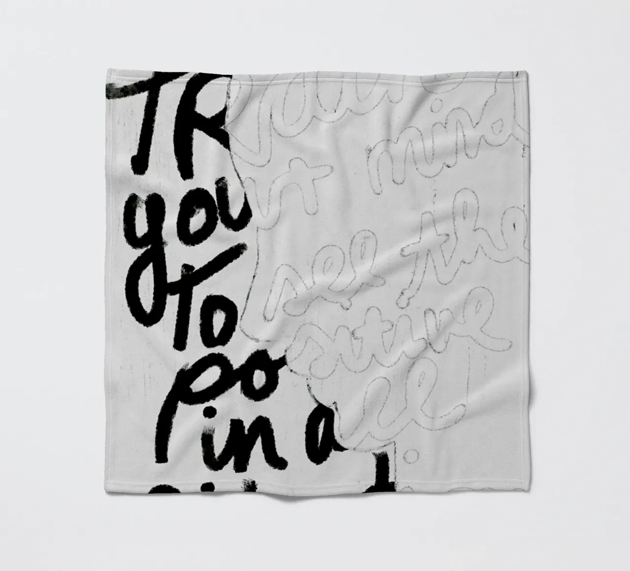 Train Your Mind coperta in pile da treechild