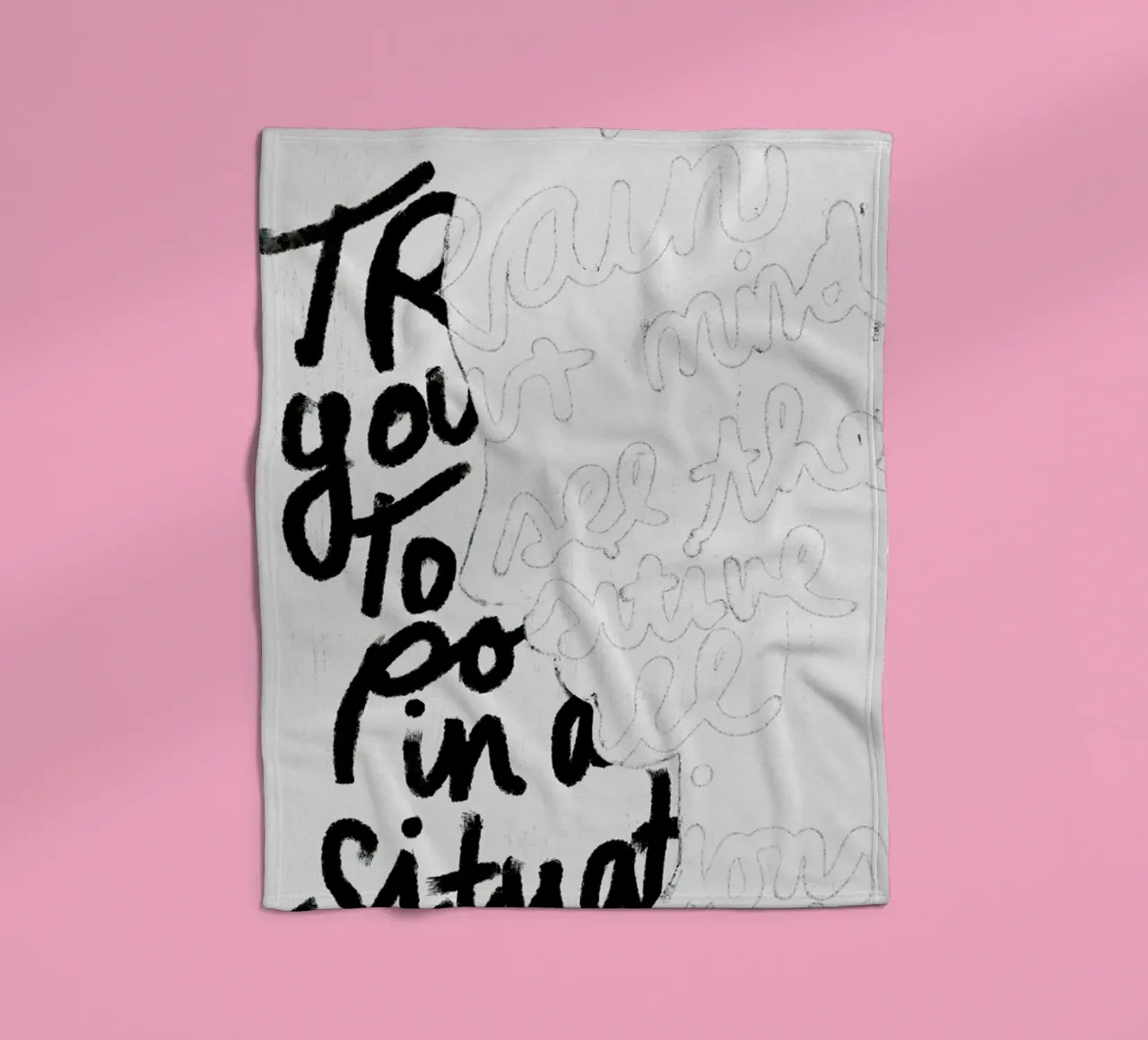 Train Your Mind coperta in pile da treechild