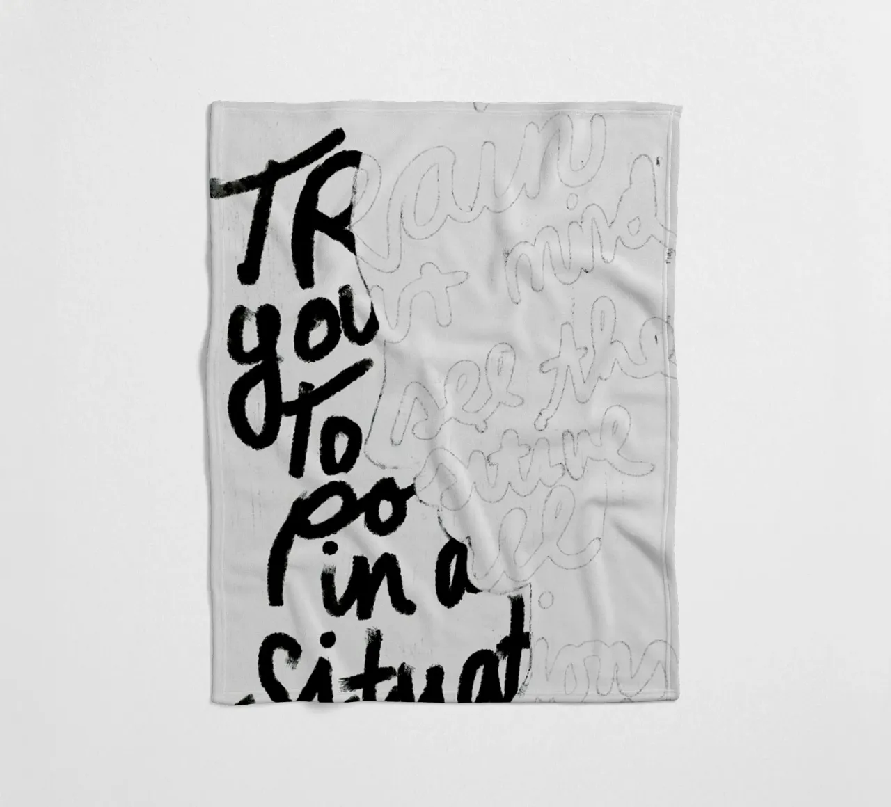 Train Your Mind coperta in pile da treechild
