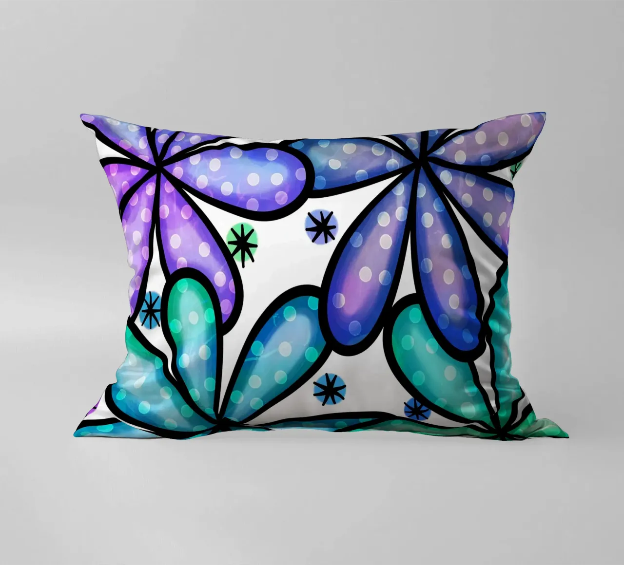 Margherite Inky Pop cuscino da Botanical Pattern House