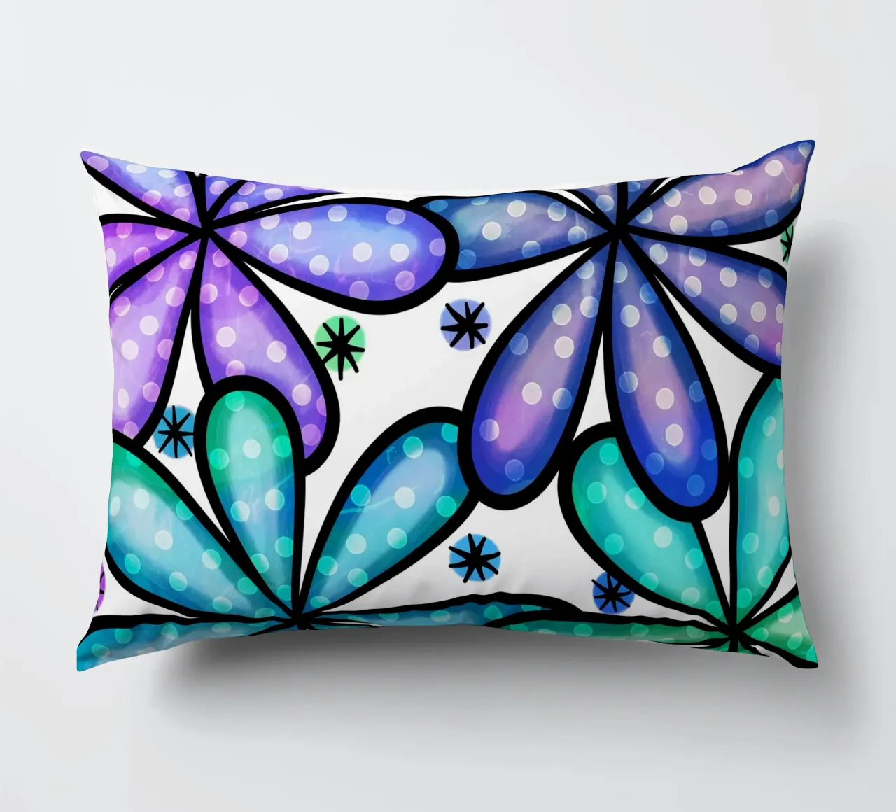 Margherite Inky Pop cuscino da Botanical Pattern House