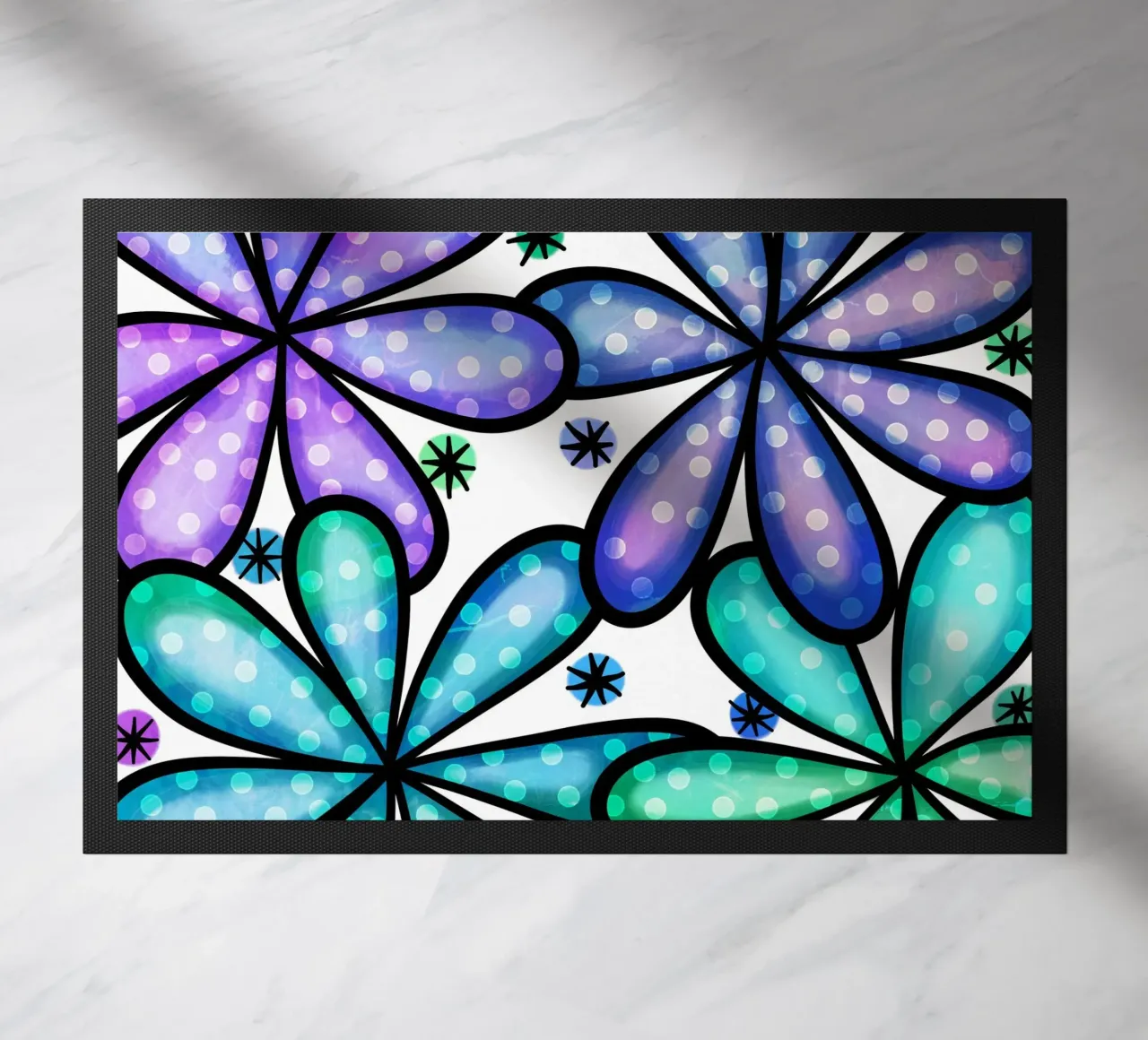 Margherite Inky Pop zerbino da Botanical Pattern House
