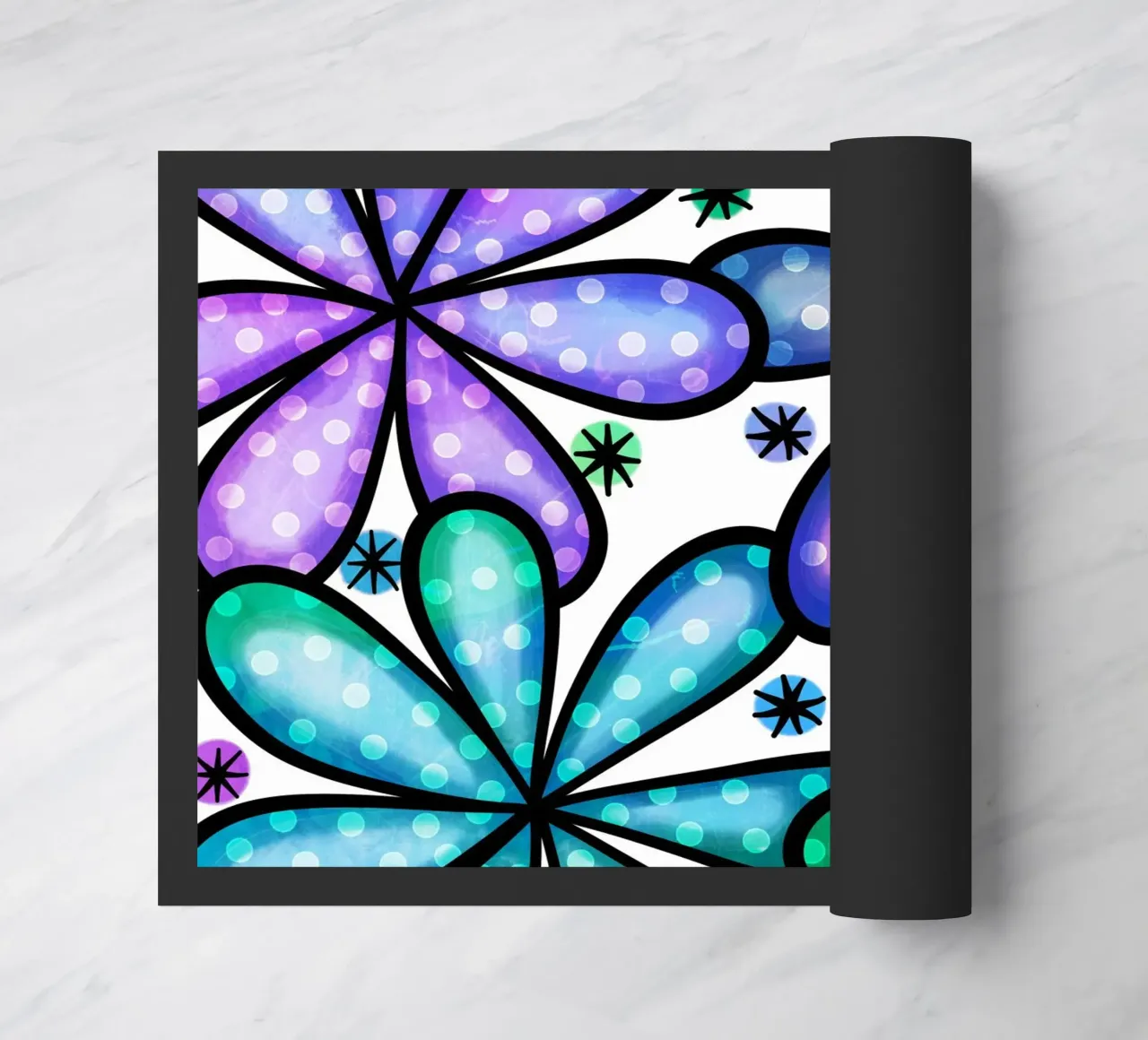 Margherite Inky Pop zerbino da Botanical Pattern House