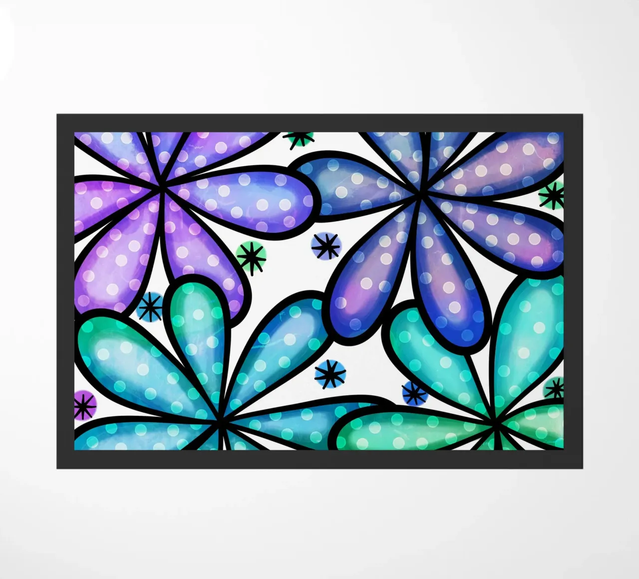 Margherite Inky Pop zerbino da Botanical Pattern House
