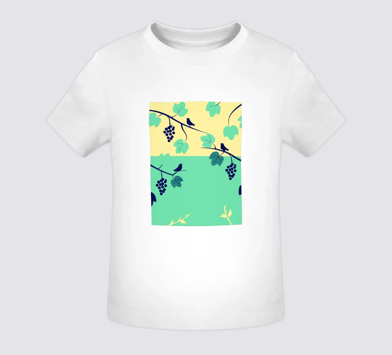 Albero dell'uva e uccello maglietta neonato da TODAY'S SHOP