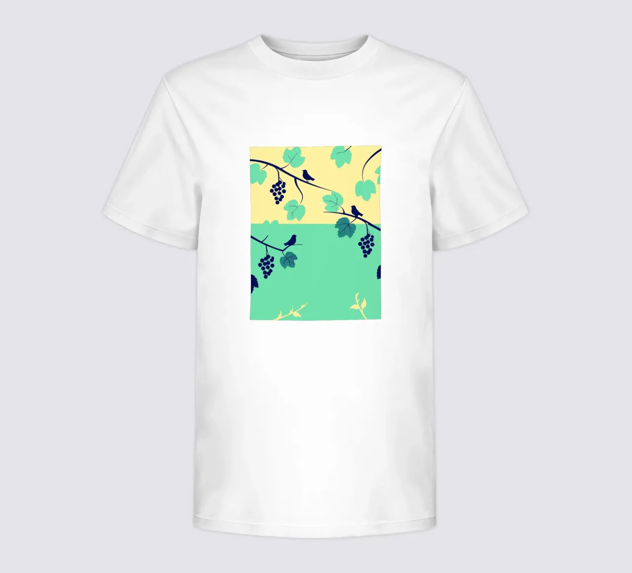 Albero dell'uva e uccello t-shirt bambini da TODAY'S SHOP