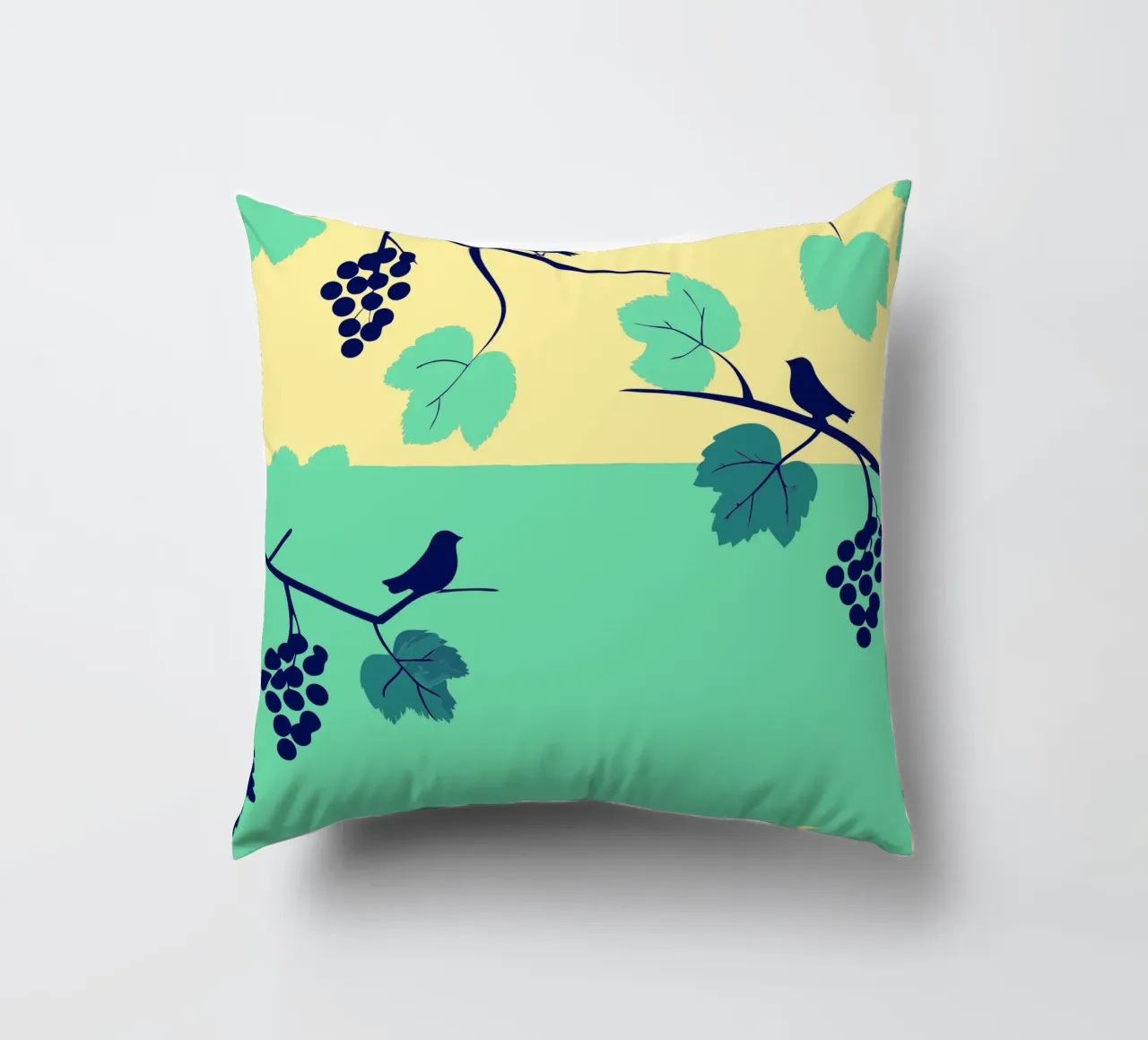 Albero dell'uva e uccello cuscino da TODAY'S SHOP