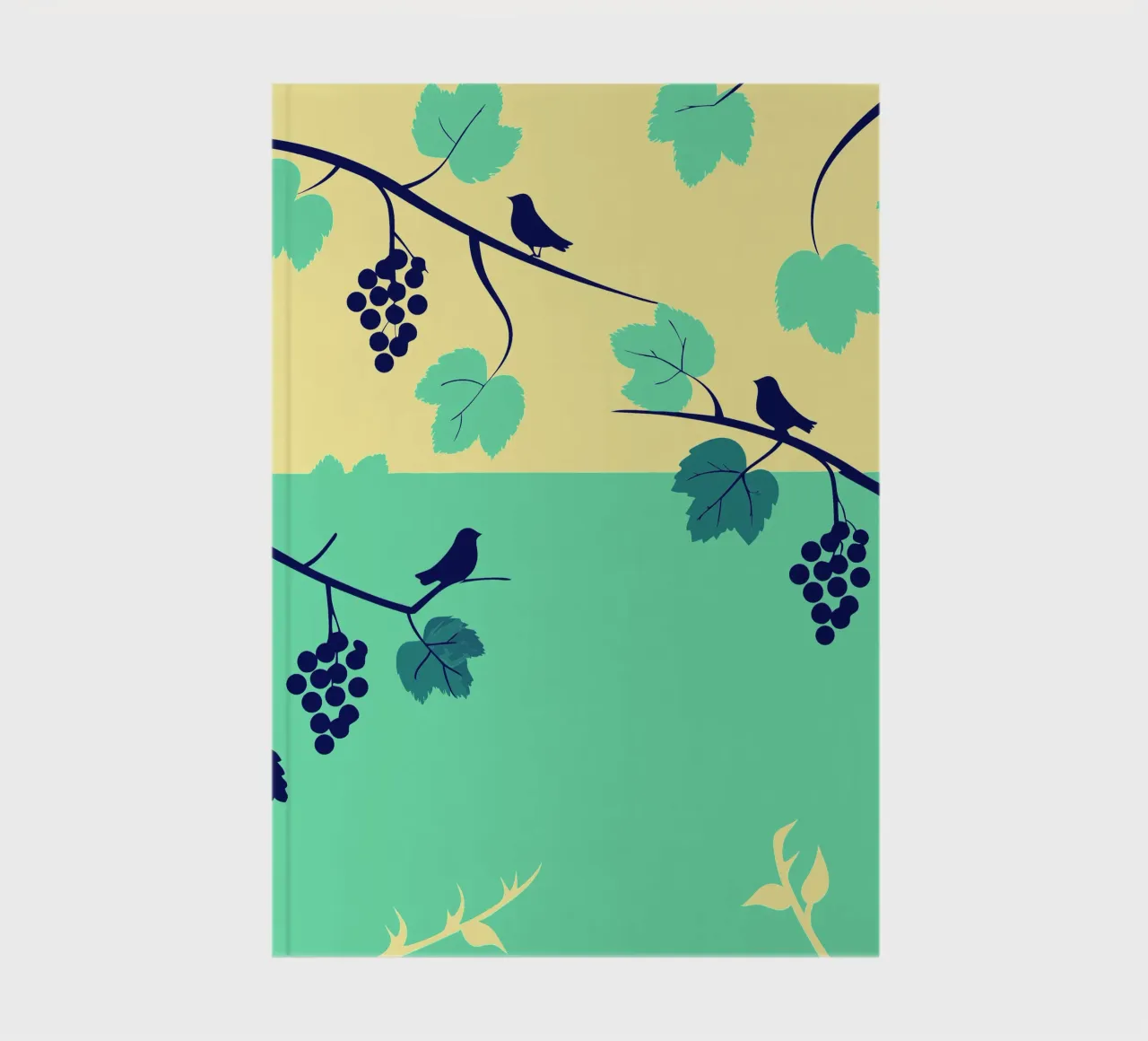 Grape Tree And Bird notebook by TODAY'S SHOP