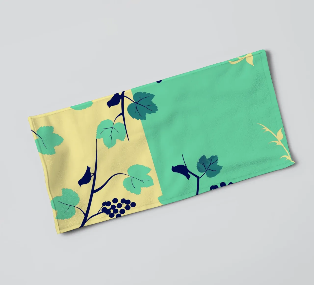 Grape Tree And Bird towel by TODAY'S SHOP