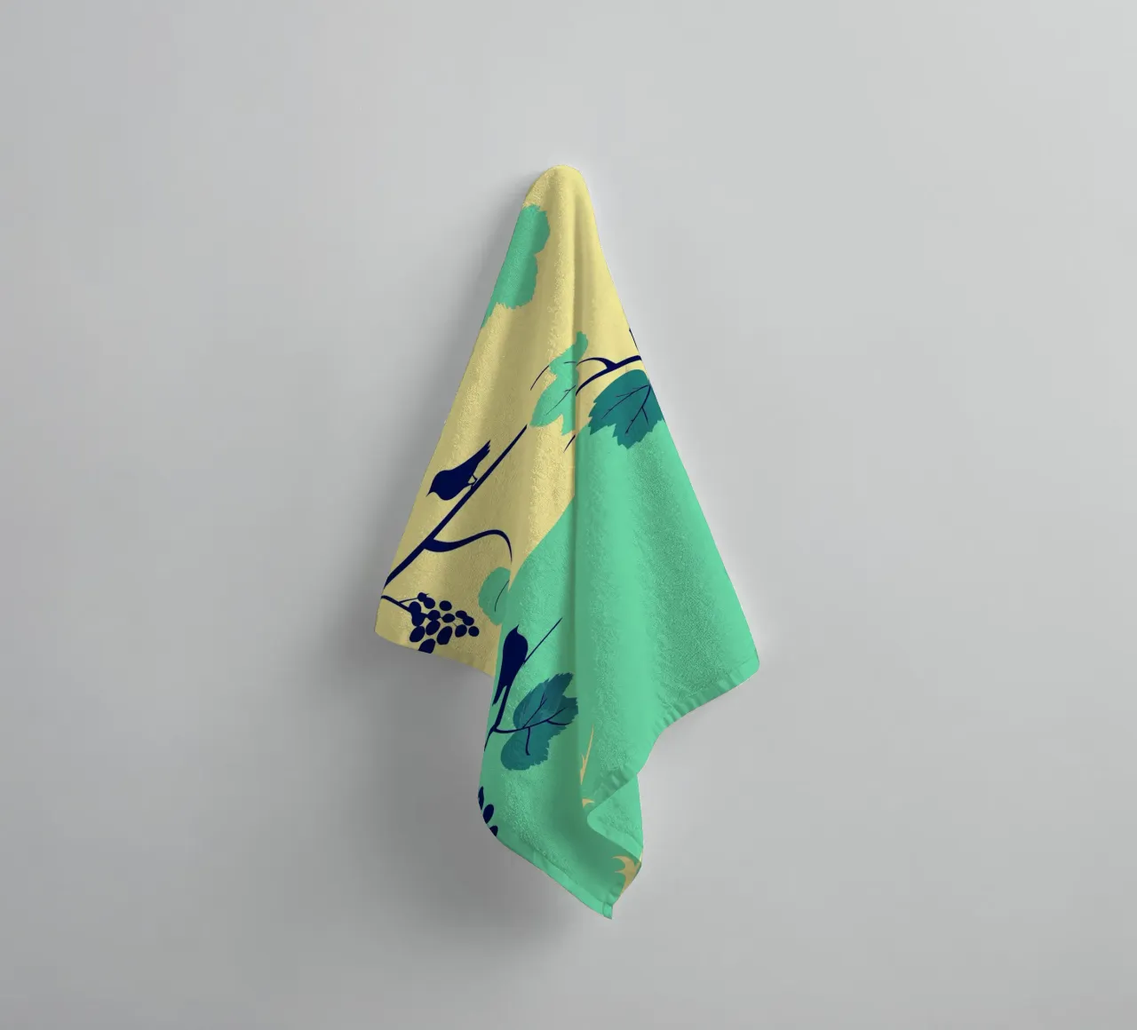 Grape Tree And Bird towel by TODAY'S SHOP