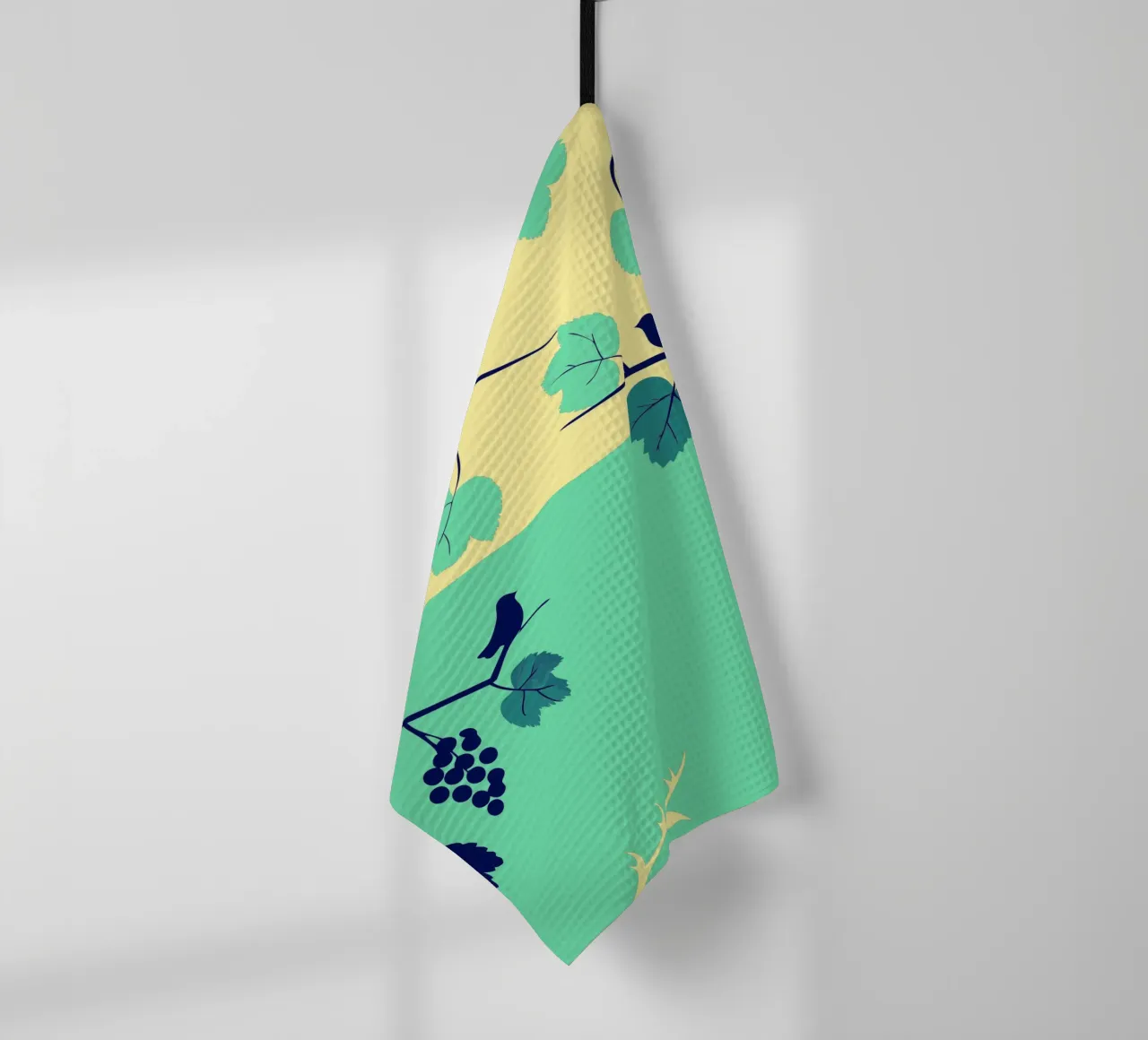 Albero dell'uva e uccello canovaccio da cucina da TODAY'S SHOP