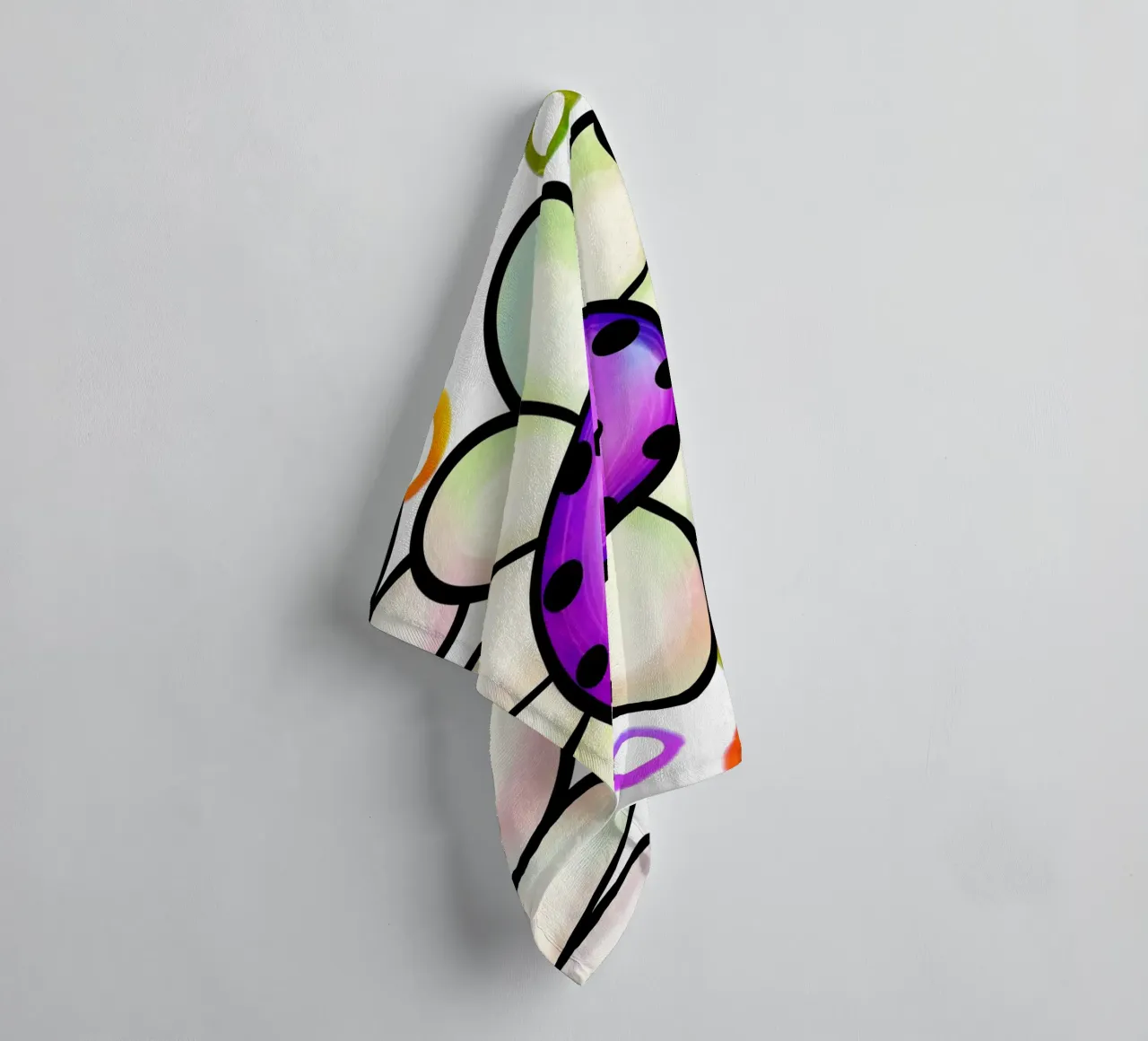 Margherite Inky Pop asciugamano da bagno da Botanical Pattern House