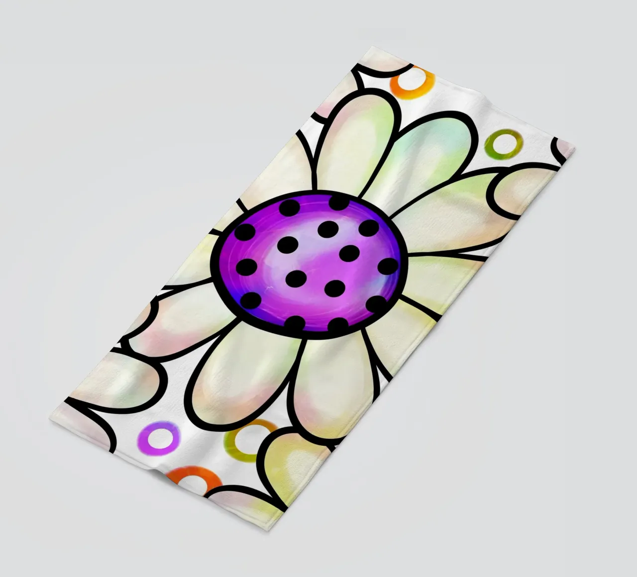 Margherite Inky Pop telo mare da Botanical Pattern House