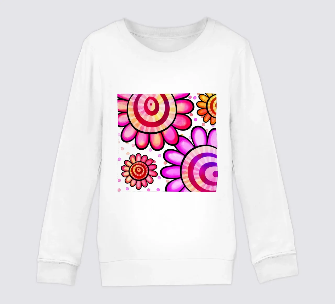 Margherite Inky Pop felpa bambino da Botanical Pattern House