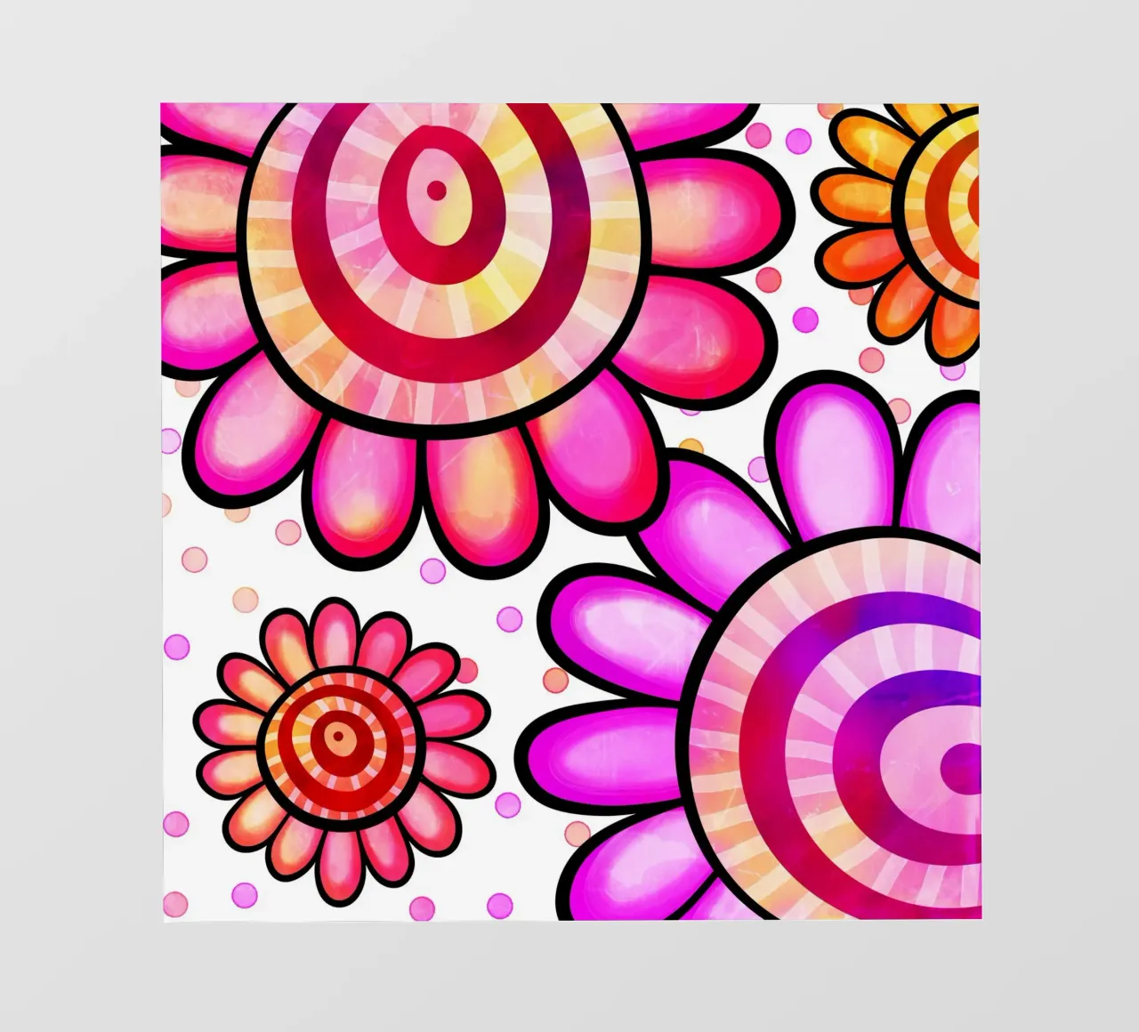 Margherite Inky Pop telo in pvc da Botanical Pattern House