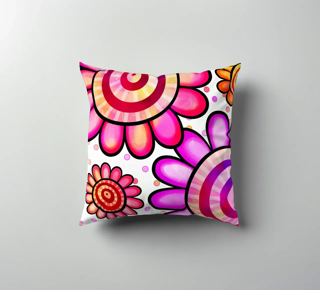 Margherite Inky Pop cuscino da Botanical Pattern House