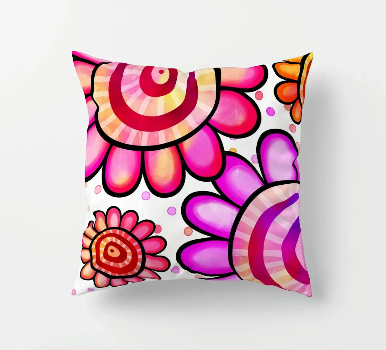 Margherite Inky Pop cuscino da Botanical Pattern House