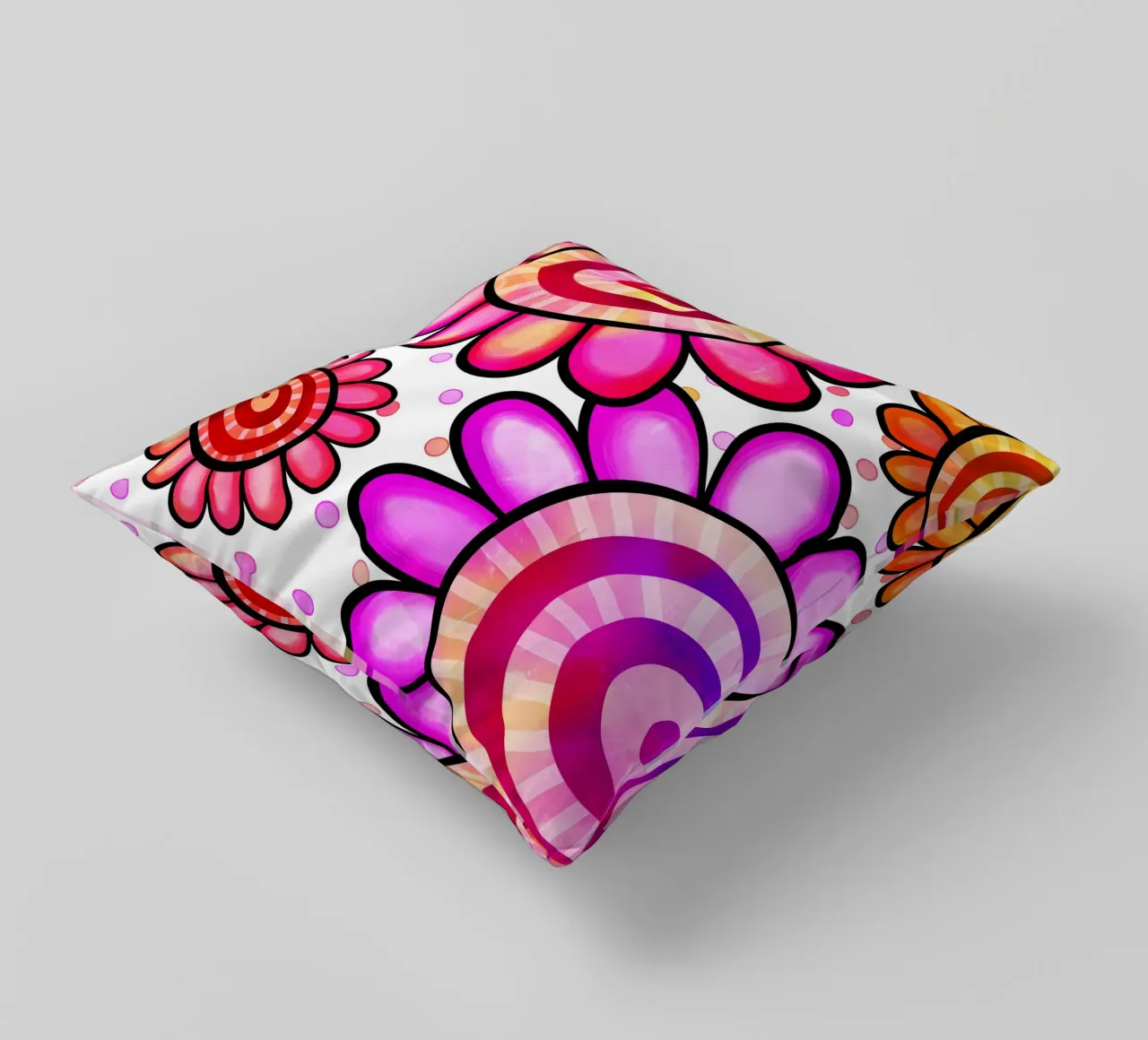 Margherite Inky Pop cuscino da Botanical Pattern House