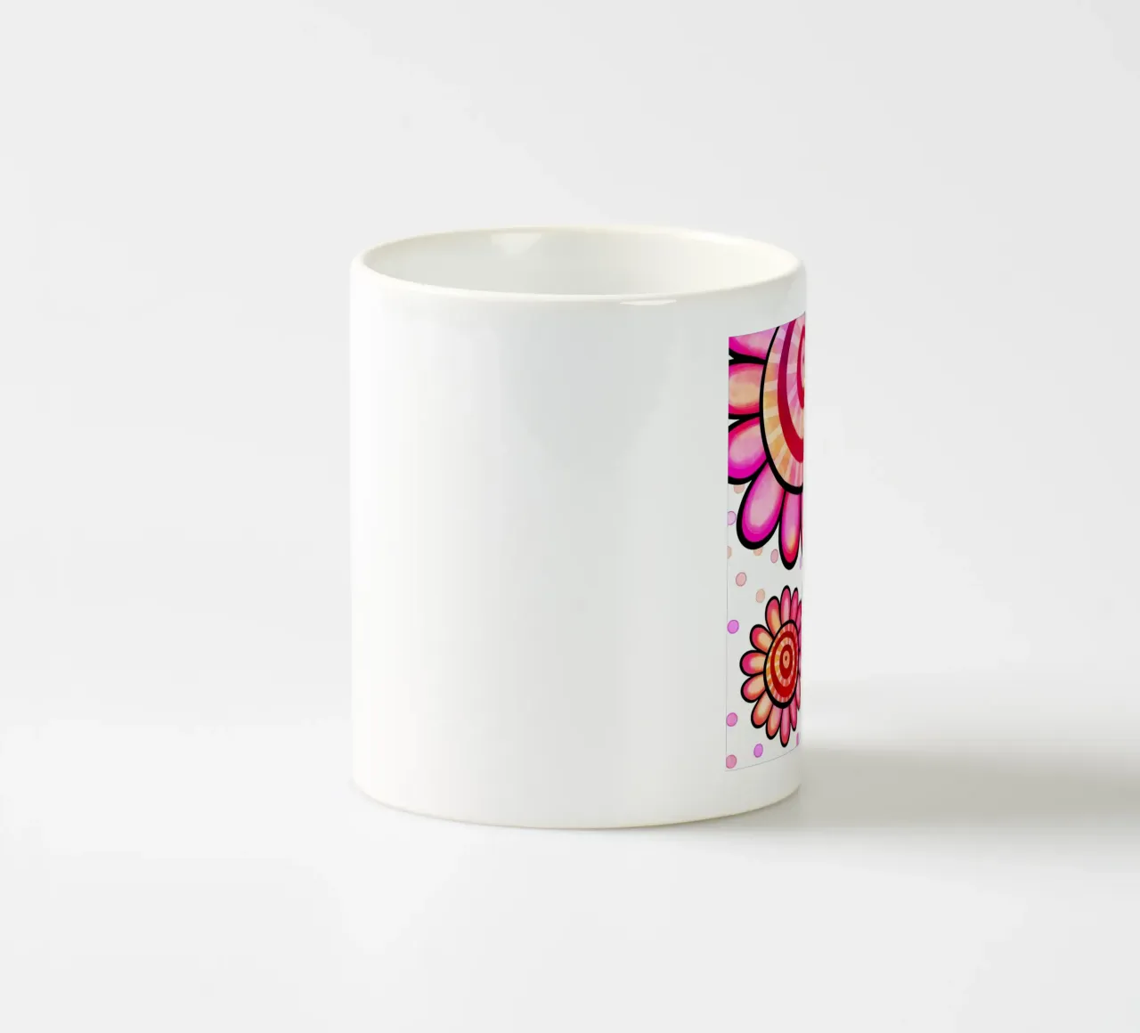Margherite Inky Pop tazza in ceramica da Botanical Pattern House
