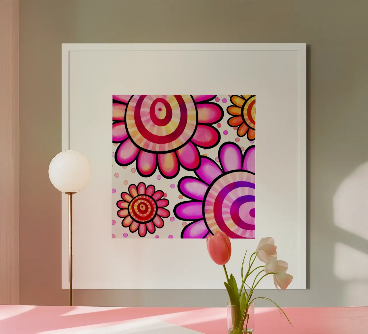 Margherite Inky Pop poster da Botanical Pattern House