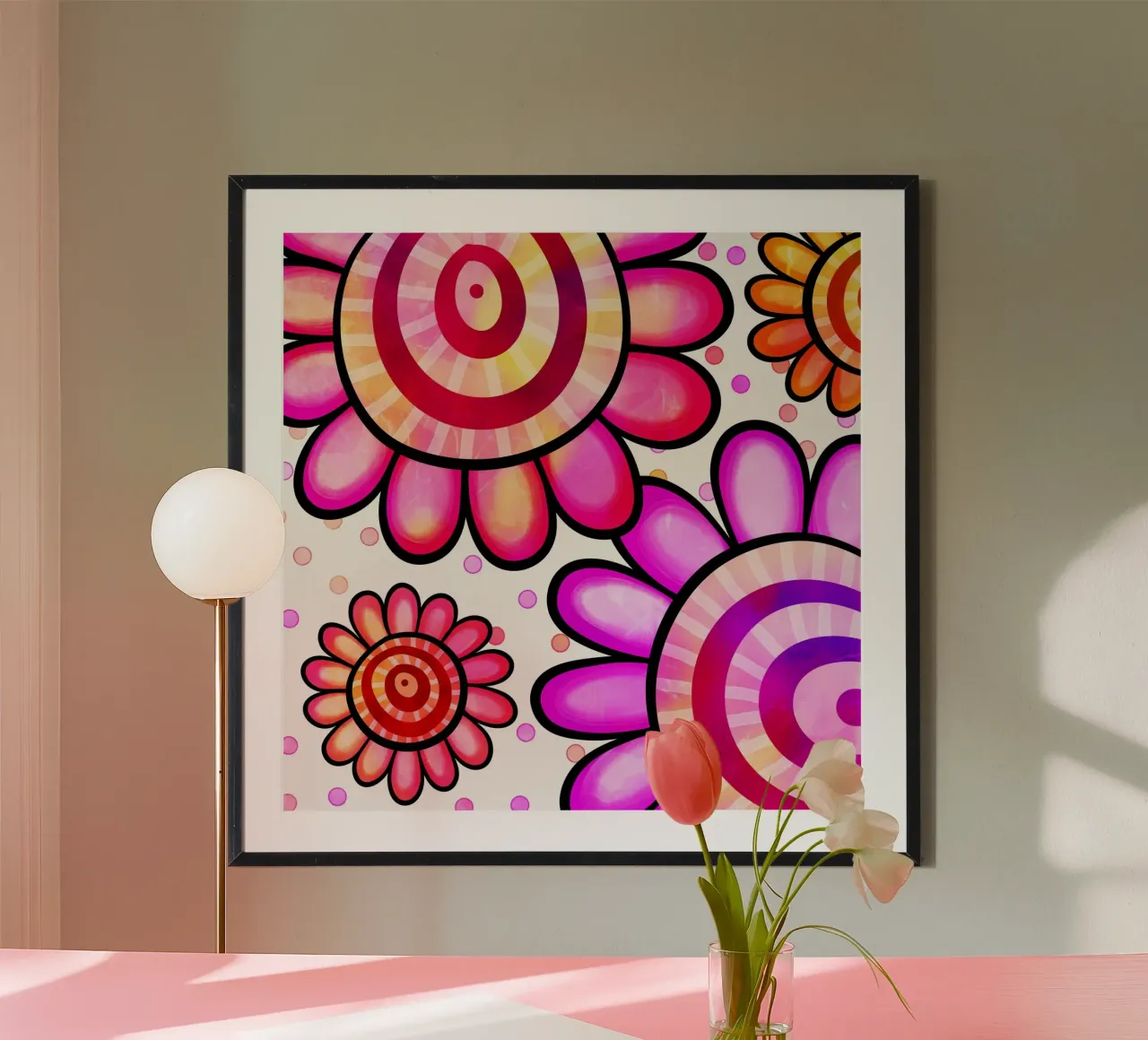 Margherite Inky Pop poster da Botanical Pattern House