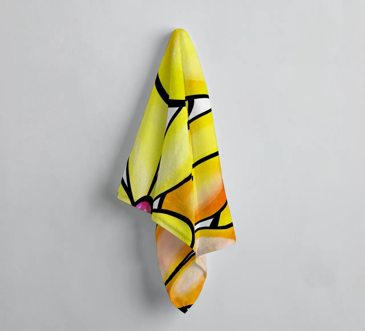 Margherite Inky Pop asciugamano da bagno da Botanical Pattern House