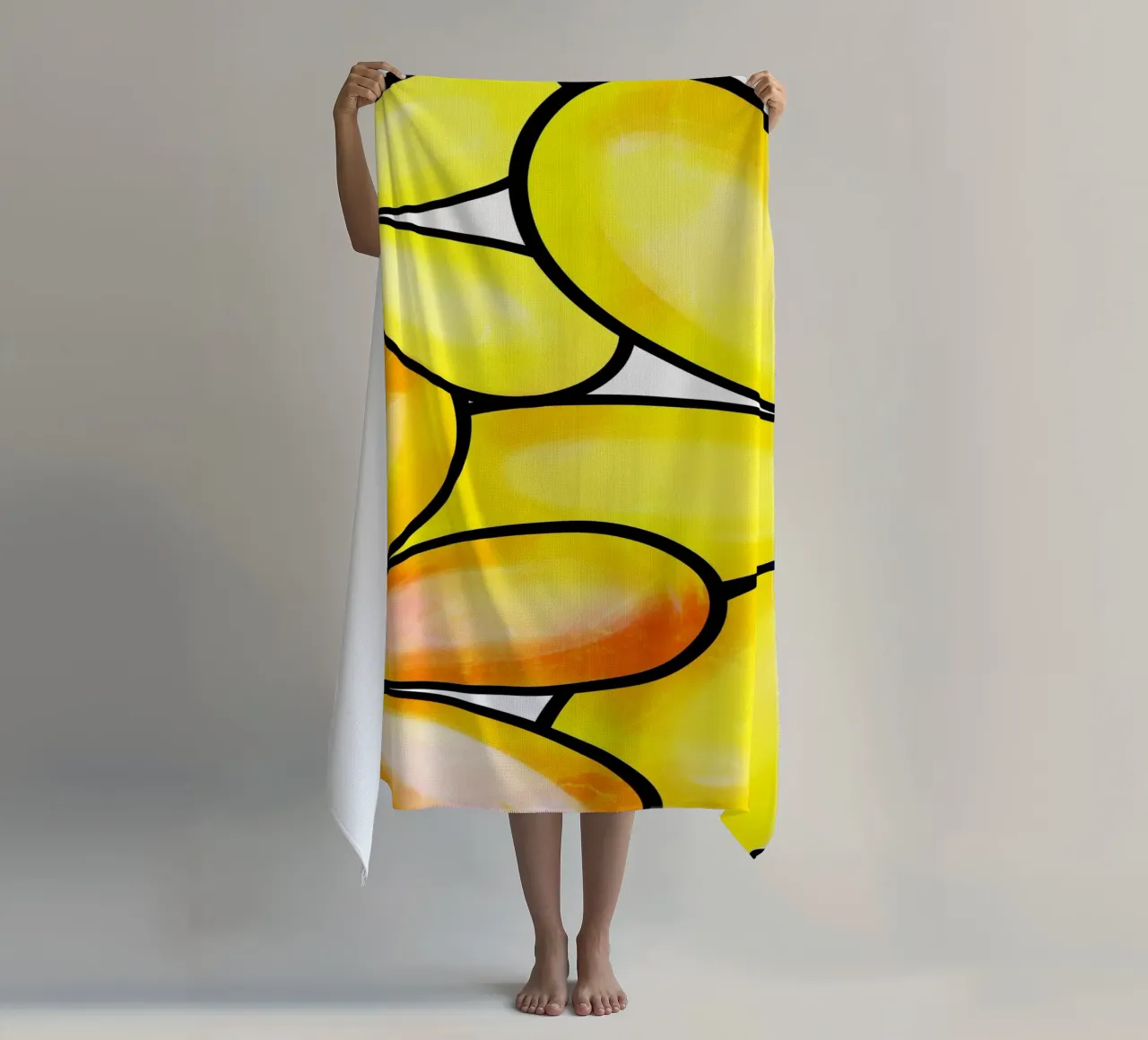 Margherite Inky Pop telo mare da Botanical Pattern House