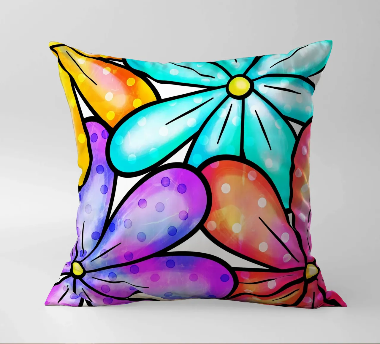 Margherite Inky Pop cuscino da Botanical Pattern House