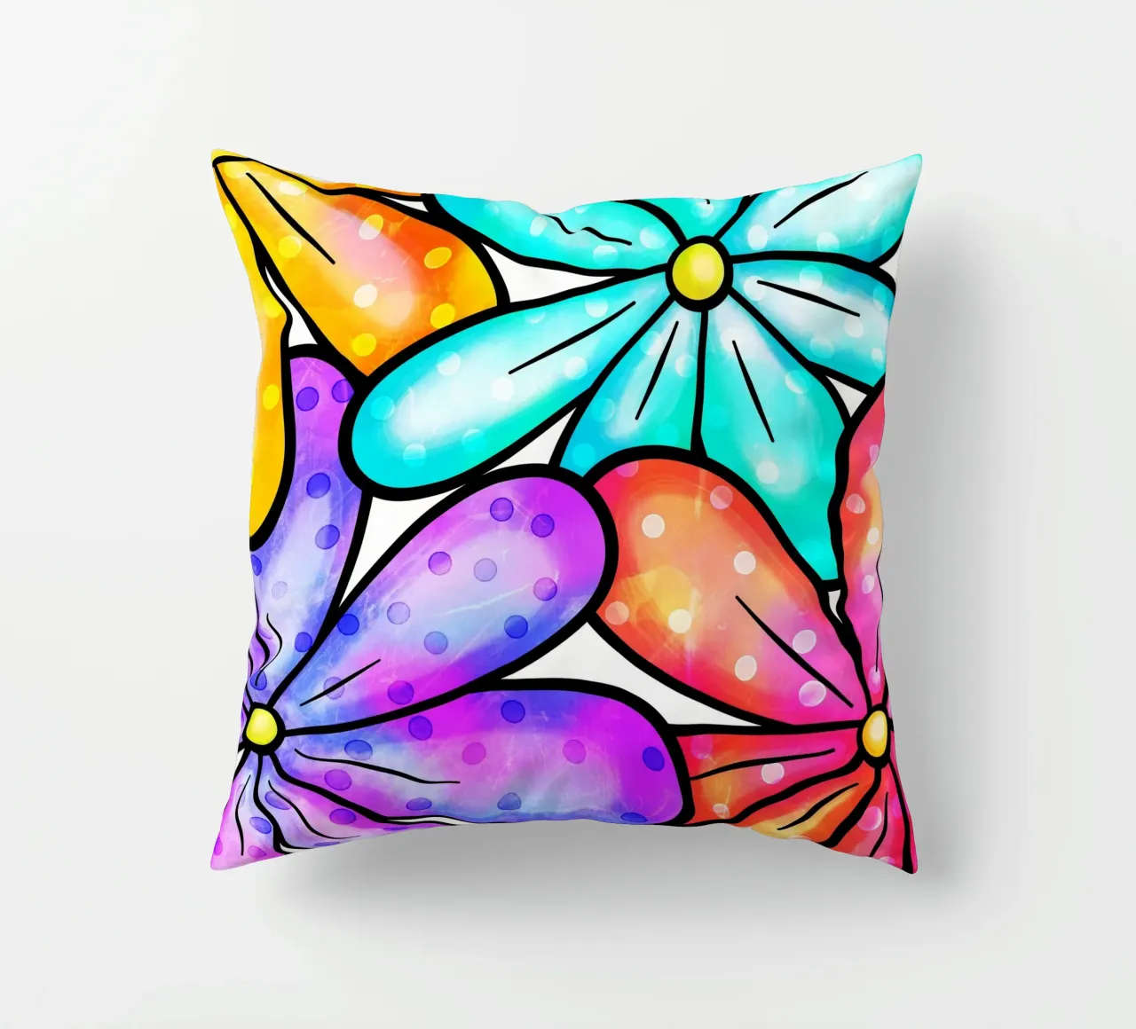 Margherite Inky Pop cuscino da Botanical Pattern House