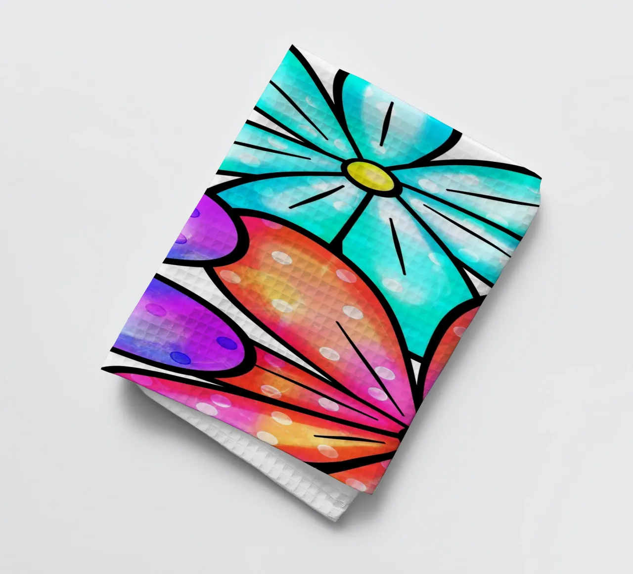 Margherite Inky Pop canovaccio da cucina da Botanical Pattern House