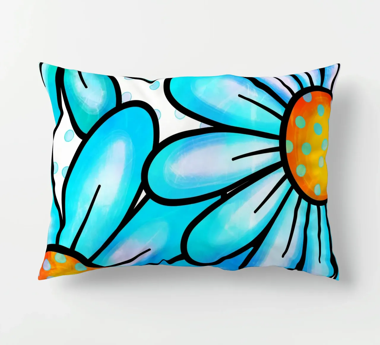 Margherite Inky Pop cuscino da Botanical Pattern House