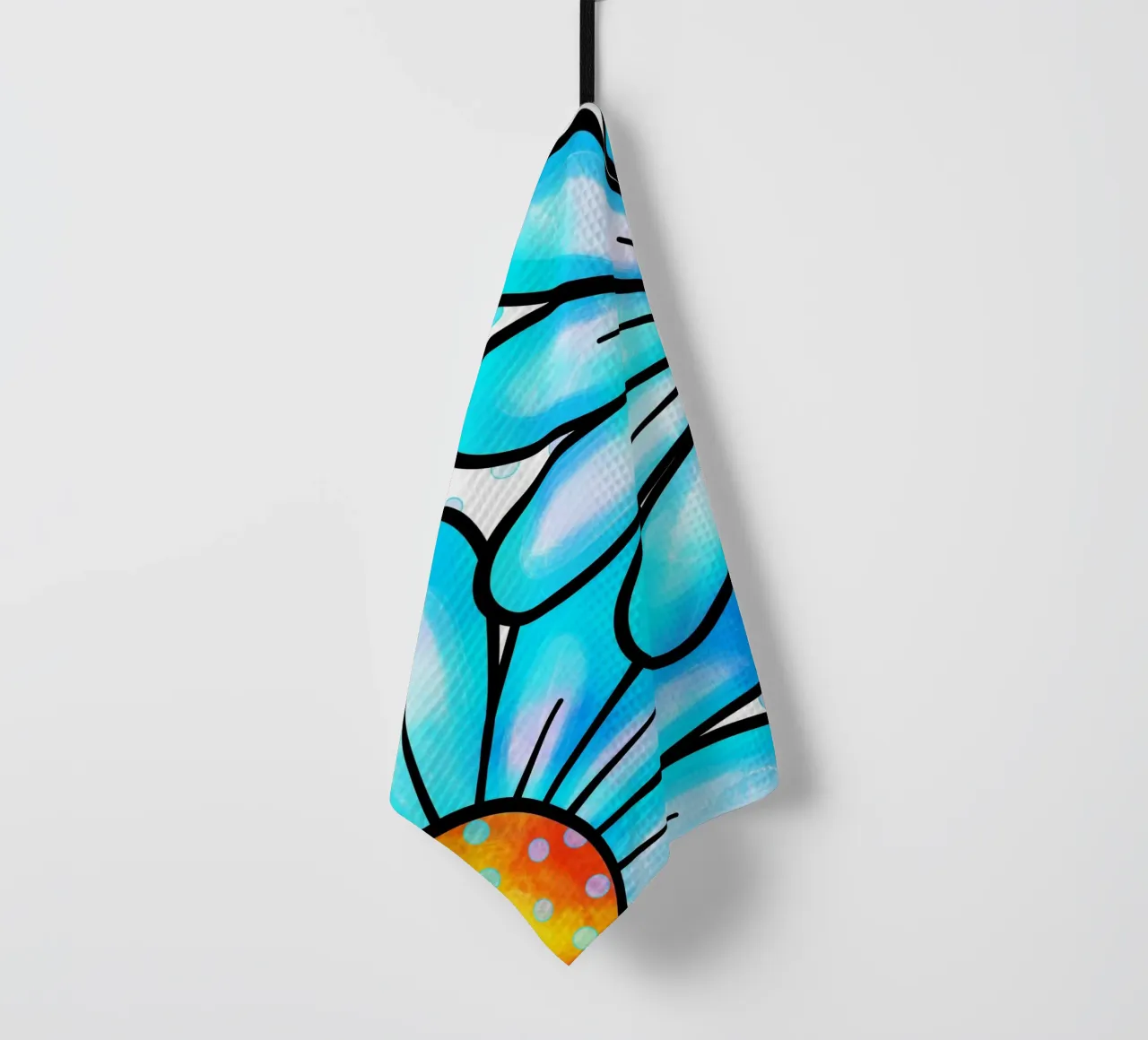 Margherite Inky Pop canovaccio da cucina da Botanical Pattern House